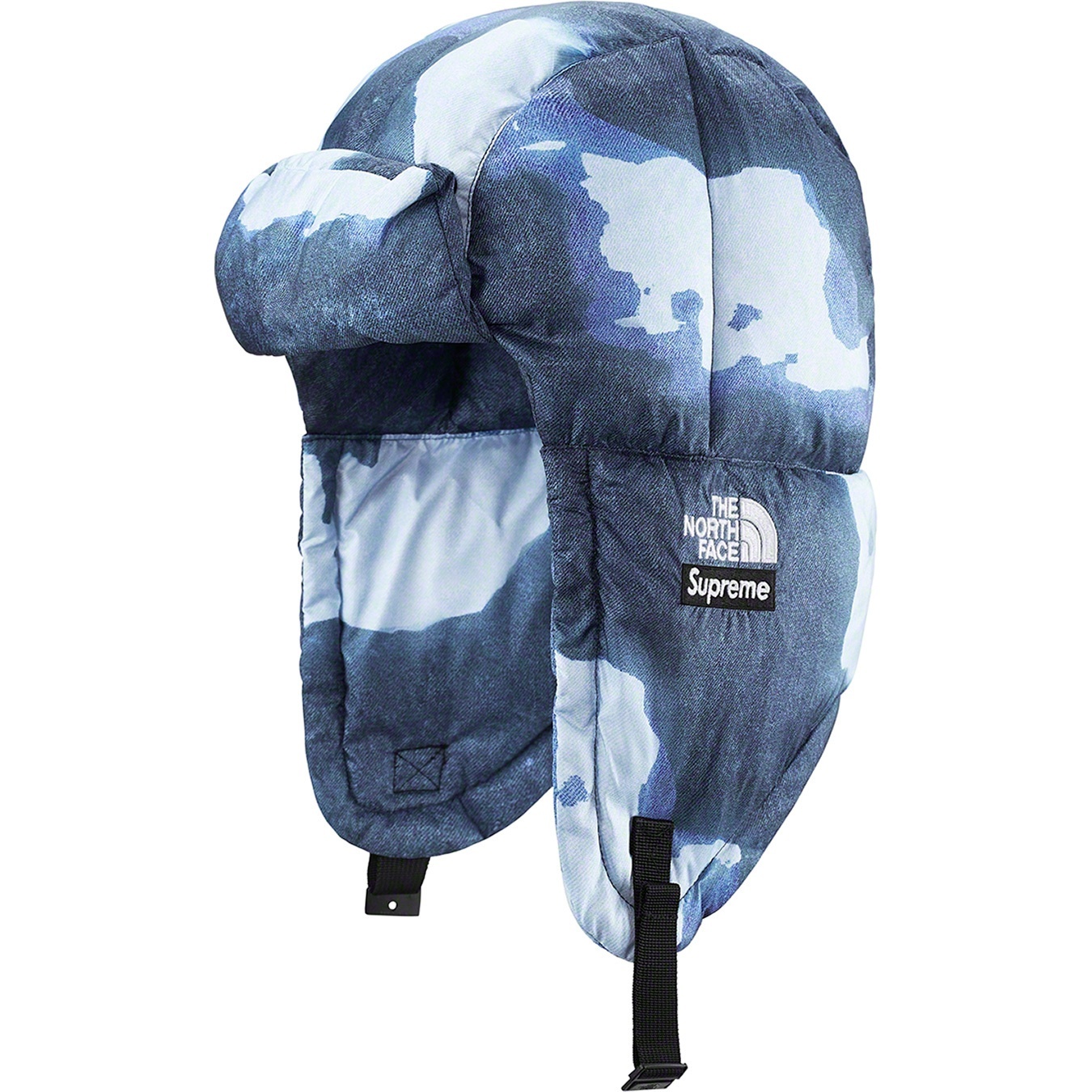 Supreme®/The North Face® Bleached Denim Print Nuptse Trooper view 2